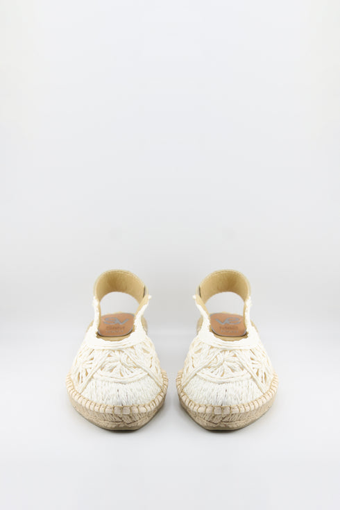 Salvi Calzados Crochet Espadrille Slingback Sandals